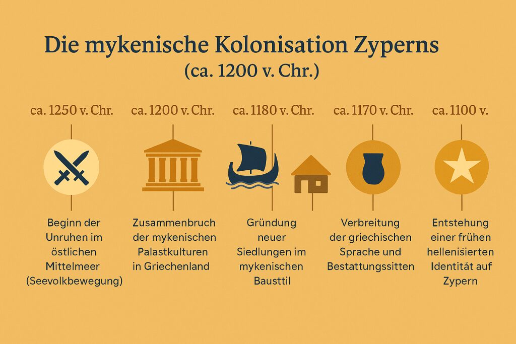 mykenische Kolonisation zypern zeitleiste