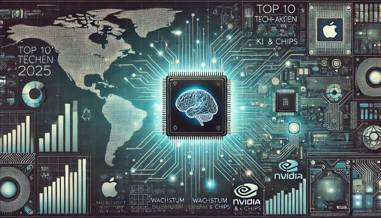 top 10 tech Aktien für das jahr 2025