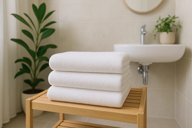 Weiche Handtücher nach eine gute Pflege