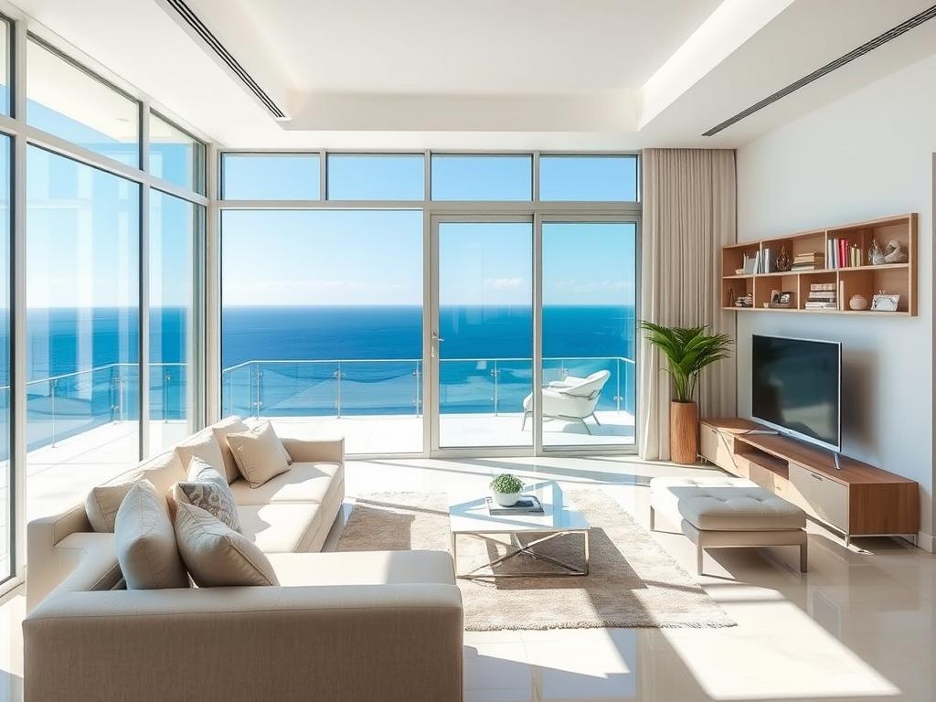 Moderne Wohnung in Paphos mit Meerblick