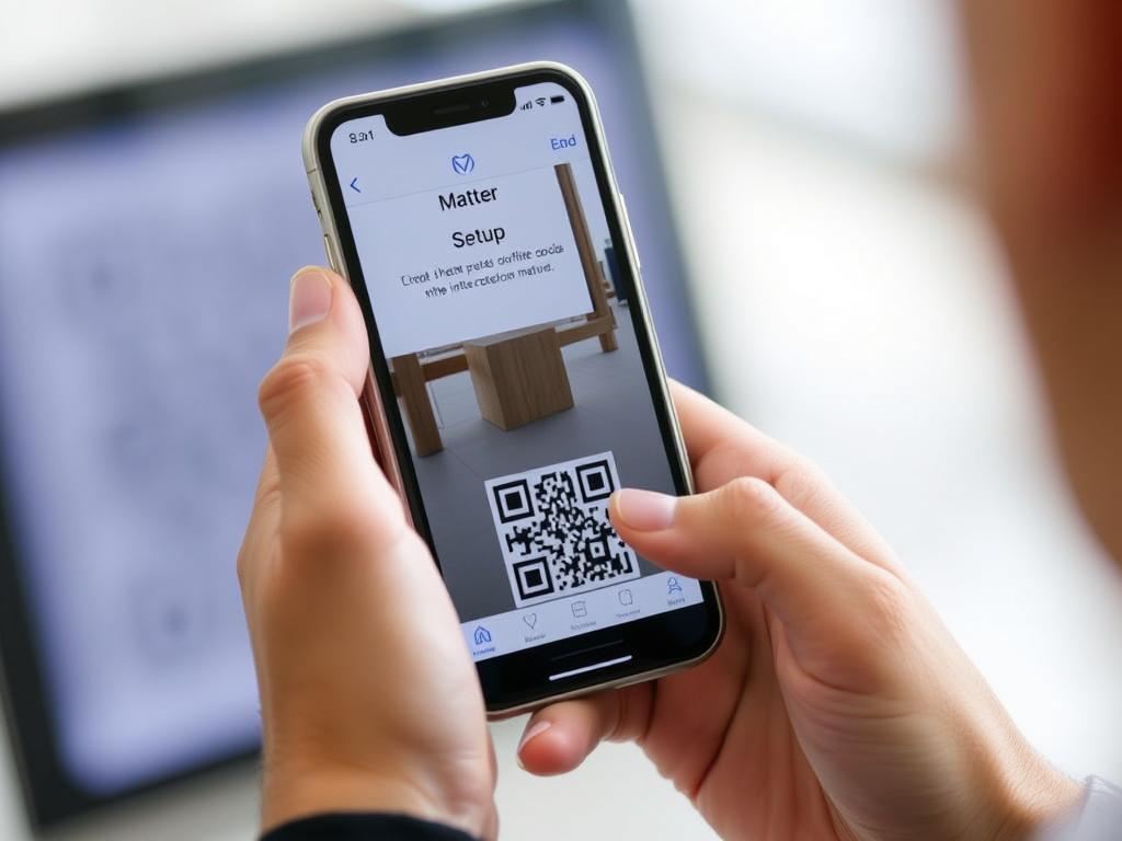 QR-Code Scanning bei der Matter Installation Anleitung QR-Code Scanning bei der Matter Installation Anleitung