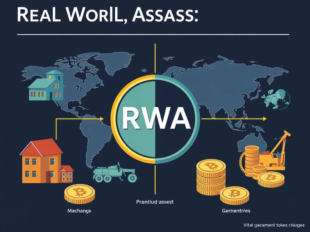 RWA-Token Darstellung mit fraktionellen Anteilen an physischen Vermögenswerten RWA-Token Darstellung mit fraktionellen Anteilen an physischen Vermögenswerten