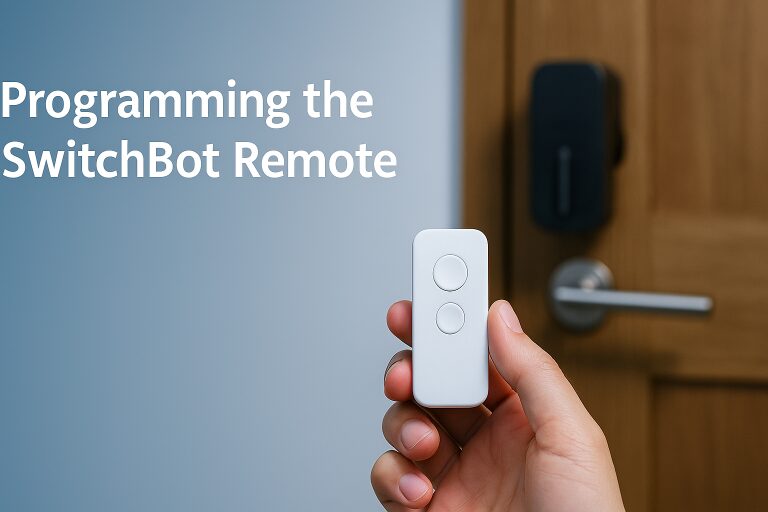 SwitchBot Remote programmieren: So öffnest und schließt du dein SwitchBot‑Schloss auf Knopfdruck