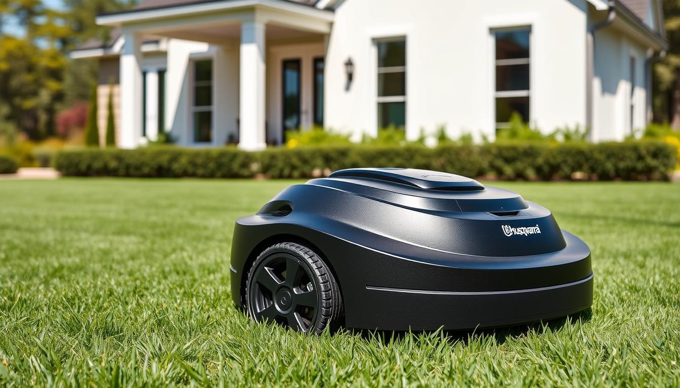 Husqvarna Automower 450X NERA Mähroboter Test 2025 auf gepflegtem Rasen