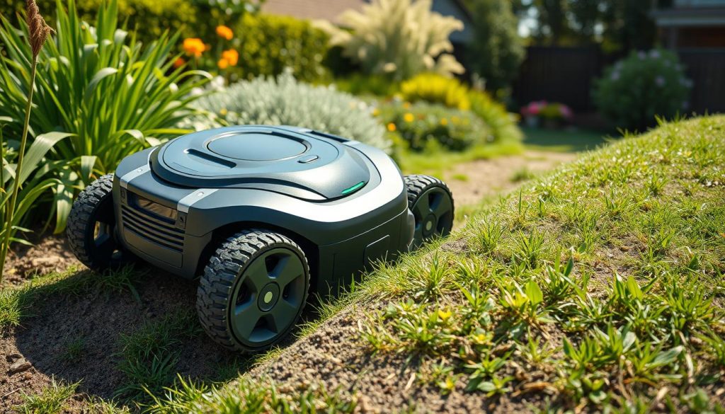 Mähroboter Test 2025: Geländetauglichkeit auf steilen Hängen