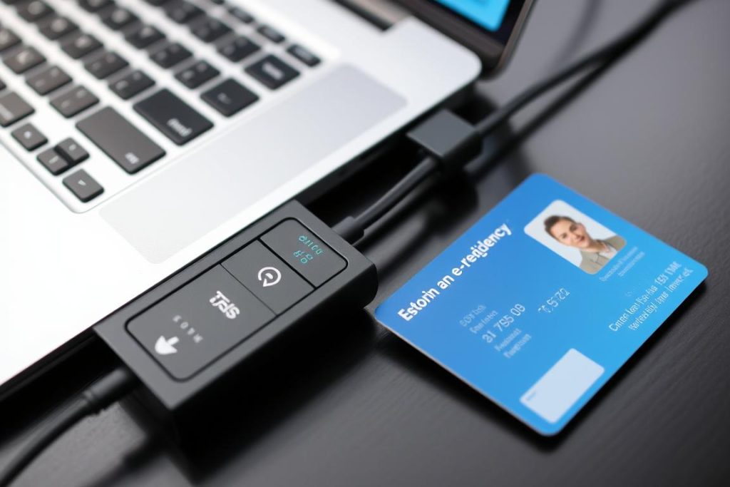 Estnische E-Residency Karte mit digitalem Signaturgerät Estnische E-Residency Karte mit digitalem Signaturgerät