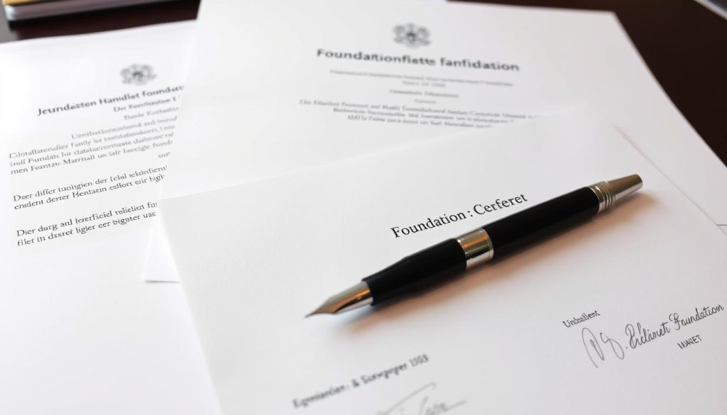 Rechtliche Dokumente für die Gründung einer Familienstiftung im In- oder Ausland