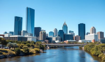 Skyline von Austin, Texas - idealer Standort für eine Firma gründen in Texas