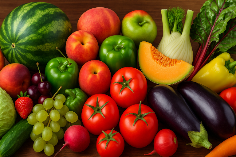 Frisches Obst und Gemüse im Juli auf Zypern: Gesund, regional und saisonal genießen