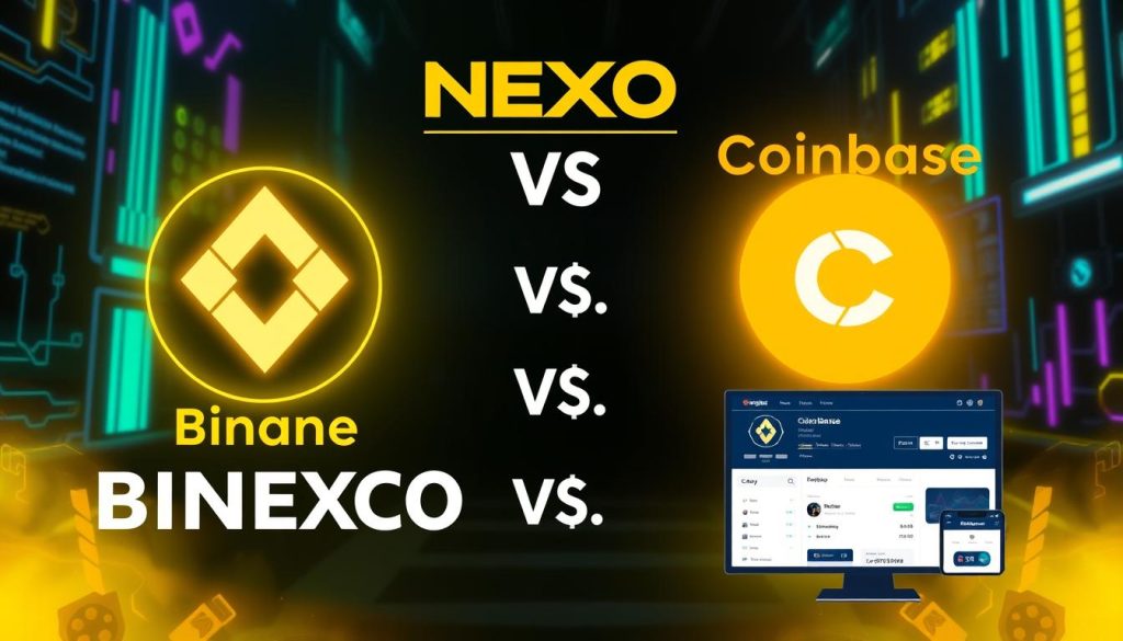 NEXO vs Binance Coinbase