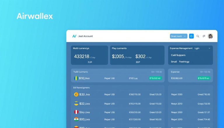 Airwallex Finanzlösungen für internationale Unternehmen Dashboard