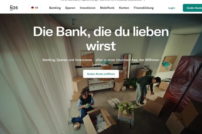 N26 — deutsche Mobile-Bank mit Euro-IBAN, einfache Eröffnung, verschiedene Abo-Stufen.