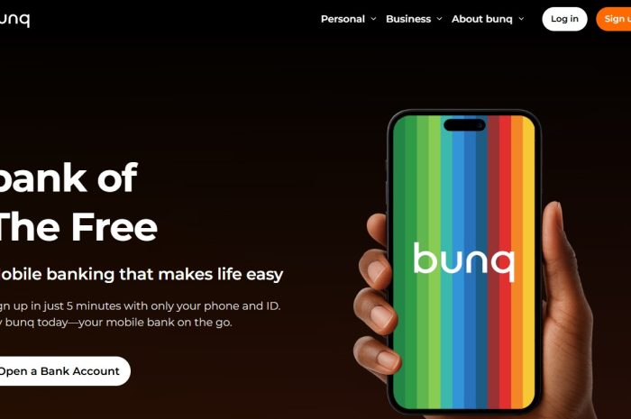 bunq — niederländische Mobile-Bank, stark für Reisende: mehrere IBANs, gute Travel-Features, Fokus auf Nachhaltigkeit.