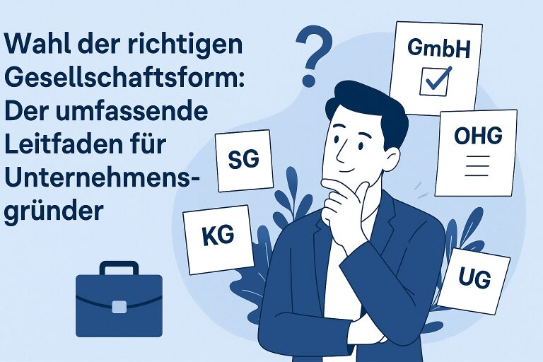Wahl der richtigen Gesellschaftsform: Der umfassende Leitfaden für Unternehmensgründer
