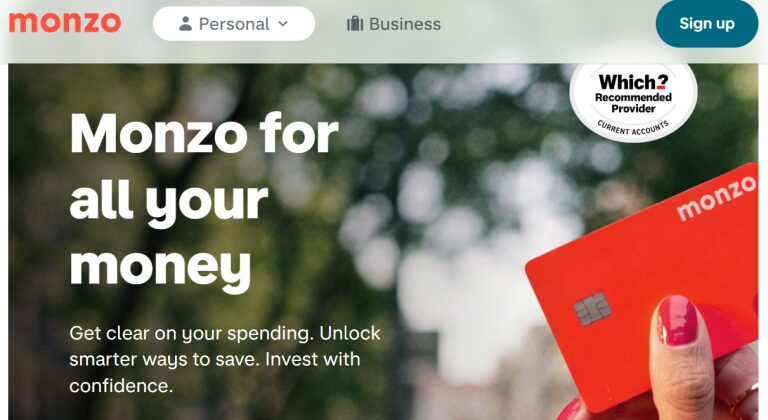 Monzo — sehr gute App/UX; UK-basiert, arbeitet an EU-Expansions-Optionen (Irland)