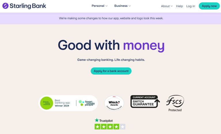 Starling Bank — Starke UK-Bank mit sehr gutem App-Erlebnis; aber derzeit UK-Fokus (Achtung Brexit-Limits)