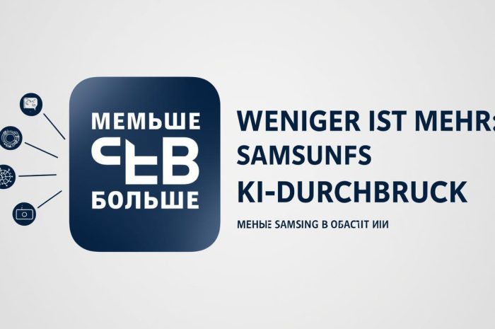 Weniger ist mehr: Samsungs KI-Durchbruch stellt Branchenriesen in Frage