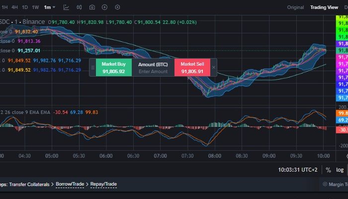 Anleitung zum Bitcoin-Shorten mit USDC auf Binance im Margin-Modus
