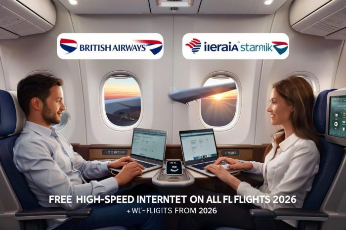Revolution am Himmel: British Airways und Iberia bieten ab 2026 kostenloses Highspeed-WLAN dank Starlink