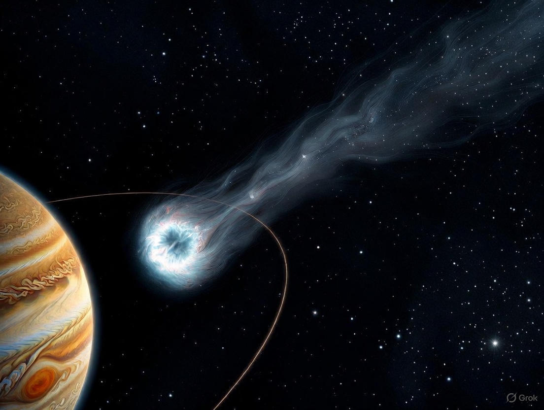 Jupiters unsichtbare Hand: Die interstellare Kometin 3I/ATLAS auf Kollisionskurs mit dem Riesenplaneten – Eine Bahnveränderung im Anmarsch? 1 image 1