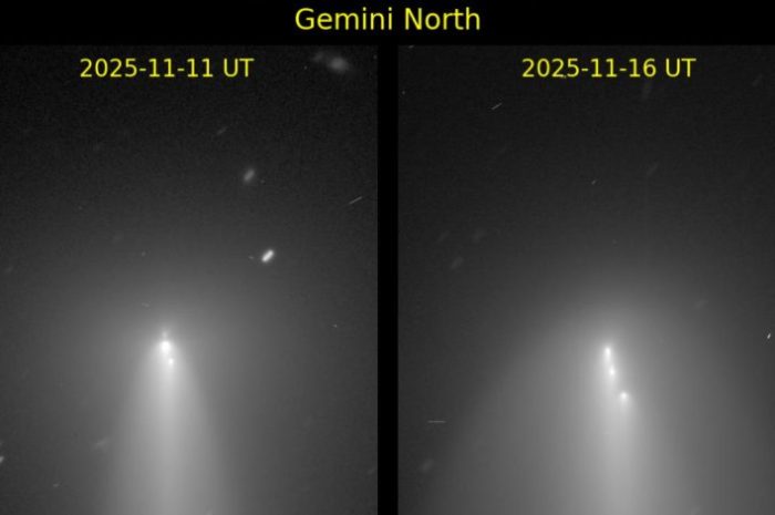 Zerfall der Kometenkerns C/2025 K1 (ATLAS): Astronomen dokumentieren Live-Zerfallsprozess in mehreren Fragmenten