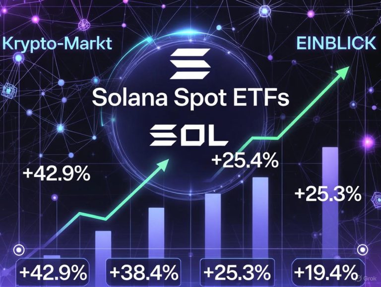 Solana Spot-ETFs im Boom: 568 Millionen Dollar Zuflüsse seit dem Start – Der nächste Schub für Krypto-Diversifikation