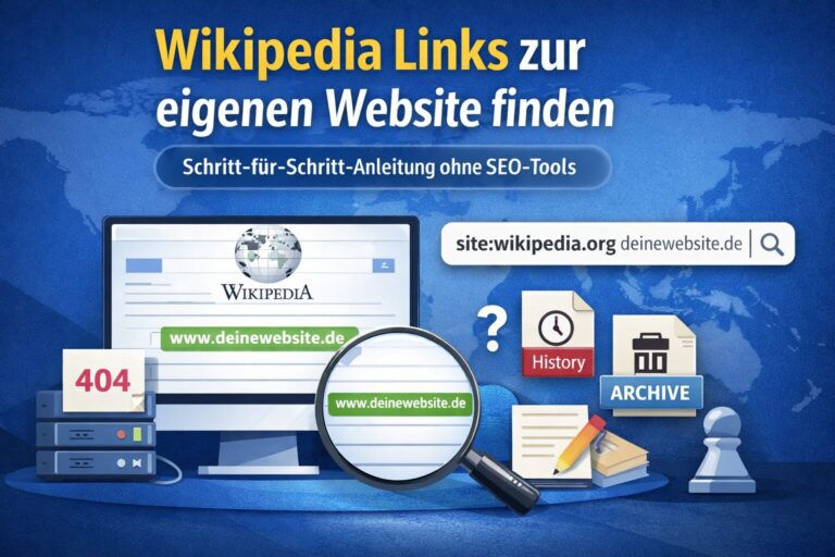 Wikipedia-Links zur eigenen Website finden – auch wenn SEO-Tools nichts anzeigen