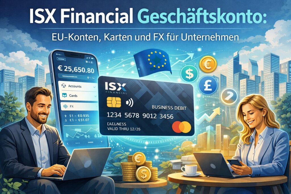 ISX Financial Geschäftskonto: EU‑Konten, Karten und FX für Unternehmen
