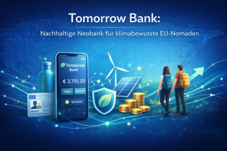 Tomorrow Bank: Nachhaltige Neobank für klimabewusste EU‑Nomaden