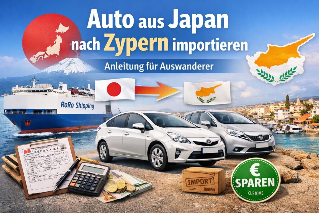 Auto aus Japan nach Zypern bringen: So importieren Auswanderer ihr Fahrzeug selbst und sparen oft viel Geld