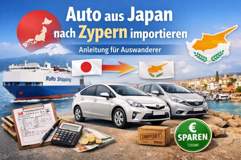 Auto aus Japan nach Zypern bringen: So importieren Auswanderer ihr Fahrzeug selbst und sparen oft viel Geld