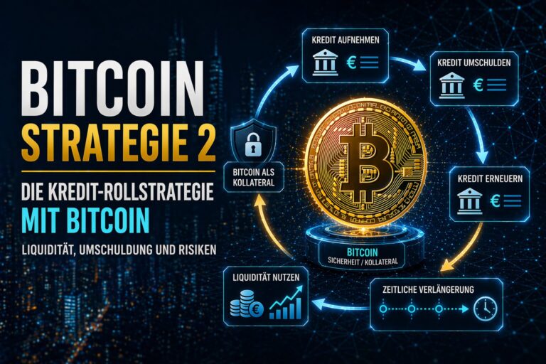 Die Kredit-Rollstrategie mit Bitcoin: clevere Vermögenslogik oder gefährliche Illusion?