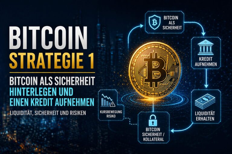 Strategie 1: Bitcoin als Sicherheit hinterlegen und einen Kredit aufnehmen – so funktioniert es wirklich