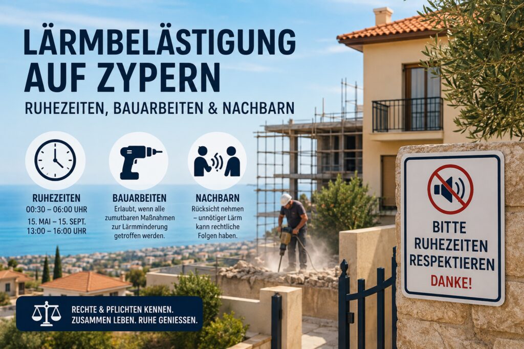 L&auml;rmbel&auml;stigung auf Zypern: