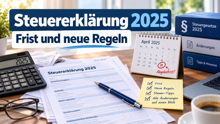 Steuererkl&auml;rung 2025 &ndash; Frist und neue Regeln