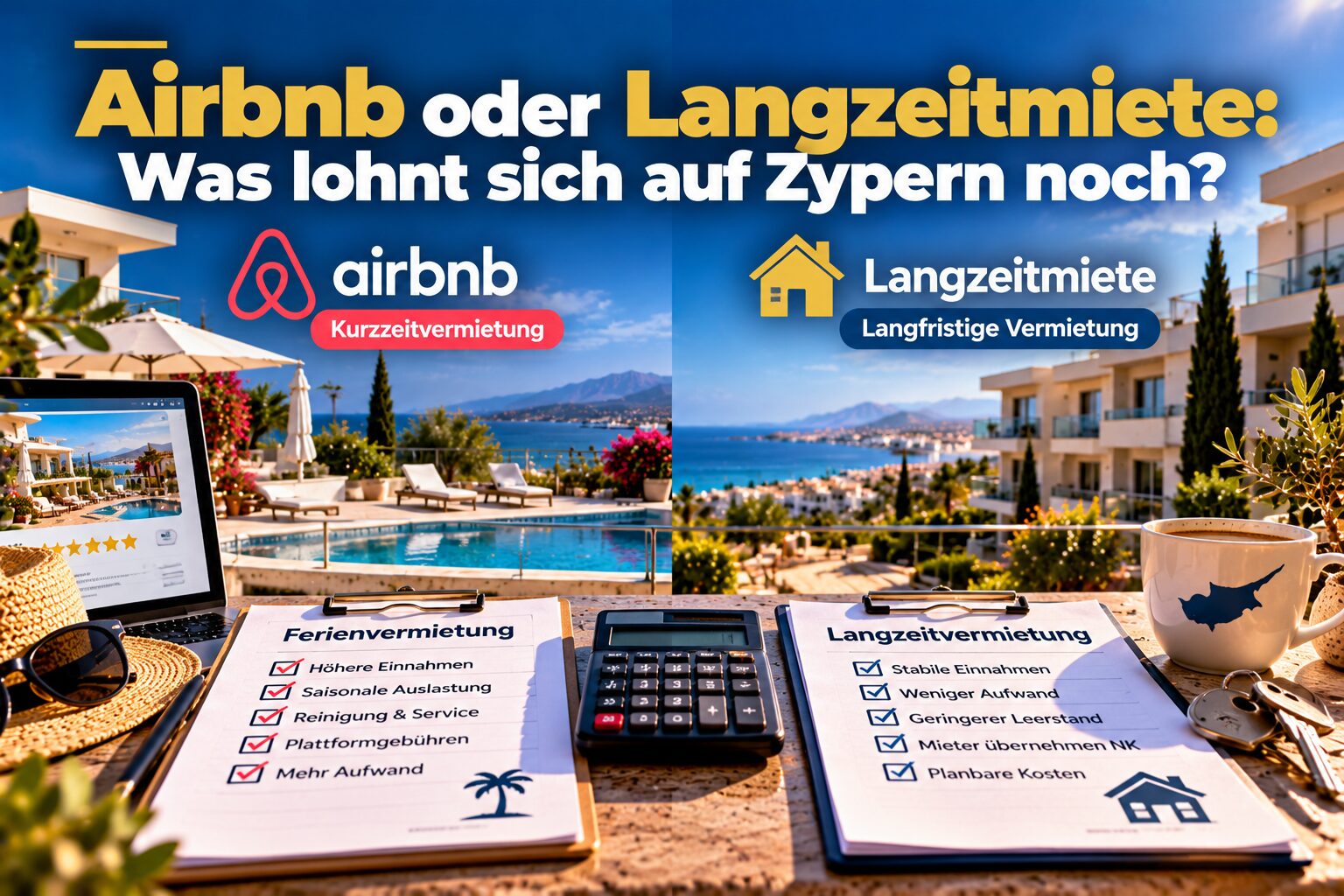 Airbnb oder Langzeitmiete auf Zypern