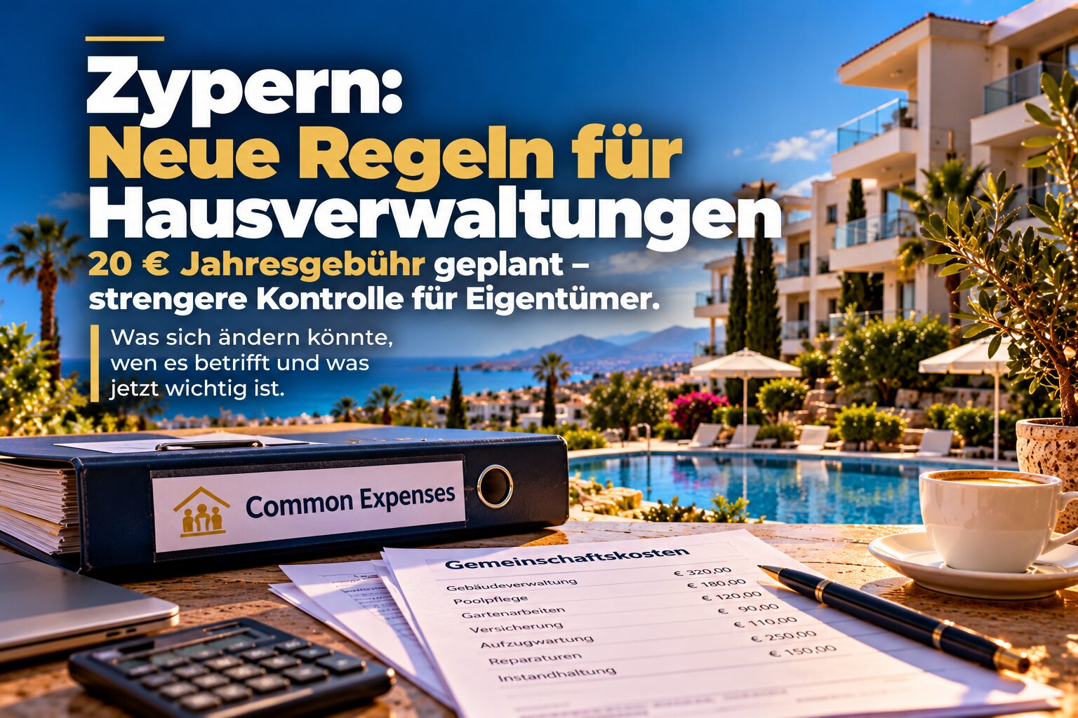 Zypern Hausverwaltung am Pool