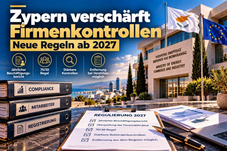 Zypern versch&auml;rft Firmenkontrollen: Neue Regeln ab 2027