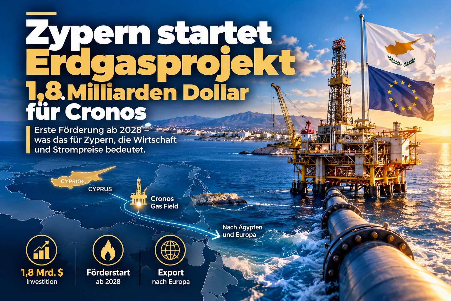 Zyperns Erdgasprojekt vor der Kueste