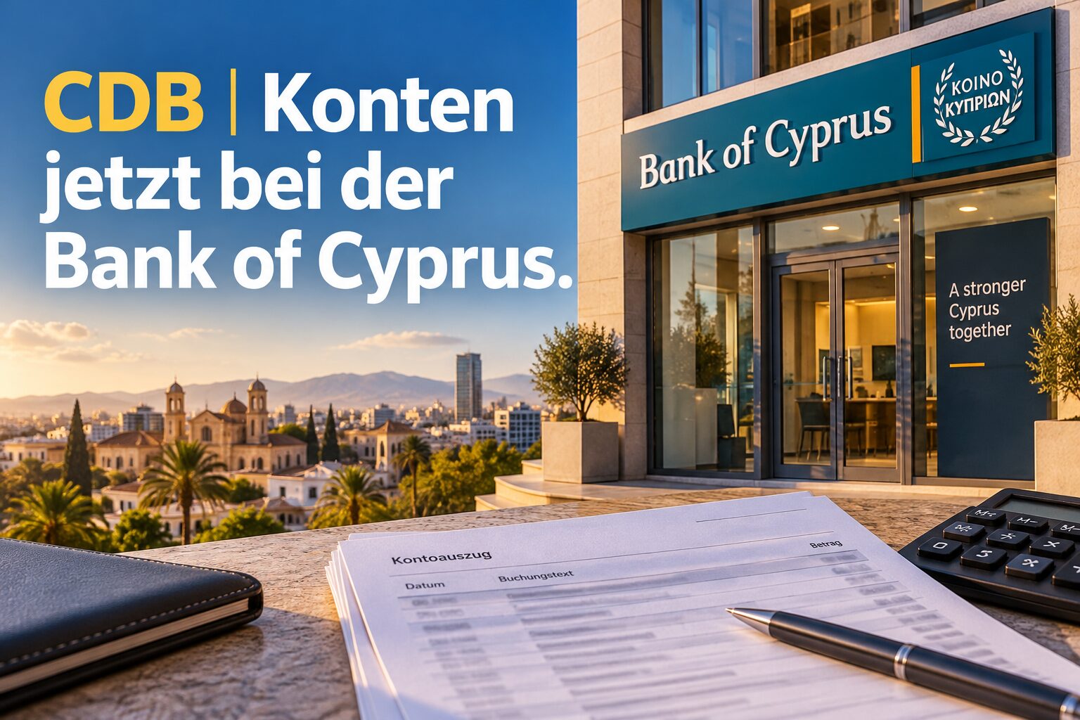 CDB-Konten jetzt bei der Bank of Cyprus: Zahlungswege bleiben, Einlagenschutz pr&uuml;fen