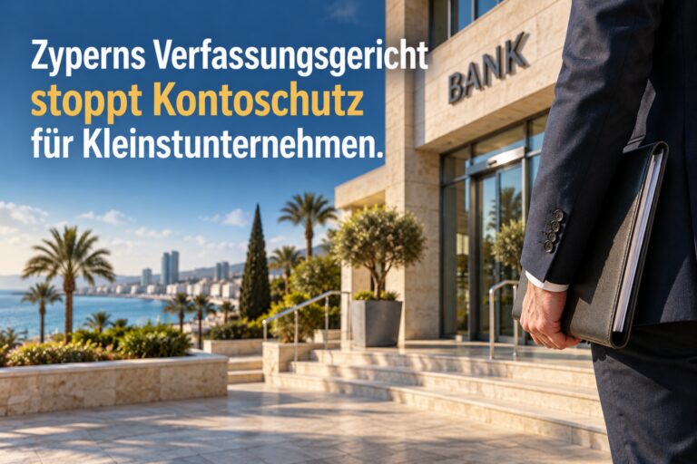 Zyperns Verfassungsgericht stoppt Kontoschutz f&uuml;r Kleinstunternehmen