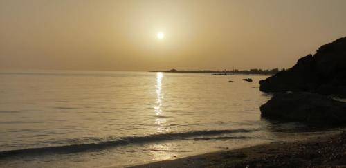 Sonnen Untergang Paphos SODAP Beach