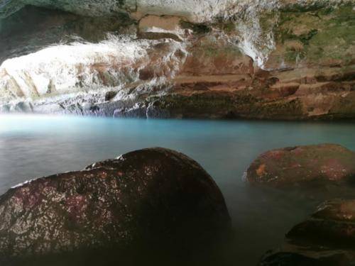 Secret beach inside the Cave